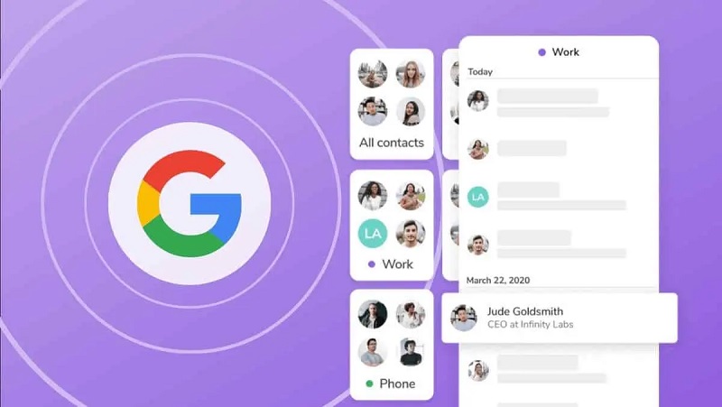 آپدیت نسخه وب Google Contacts