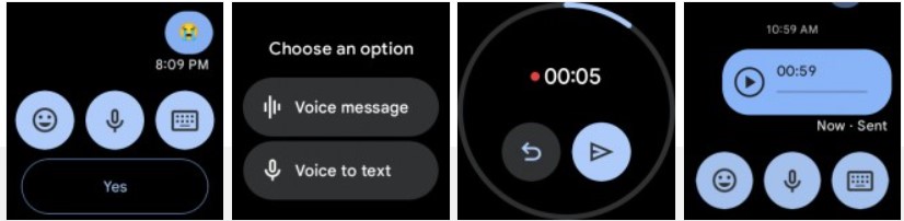 Google Messages Wear OS