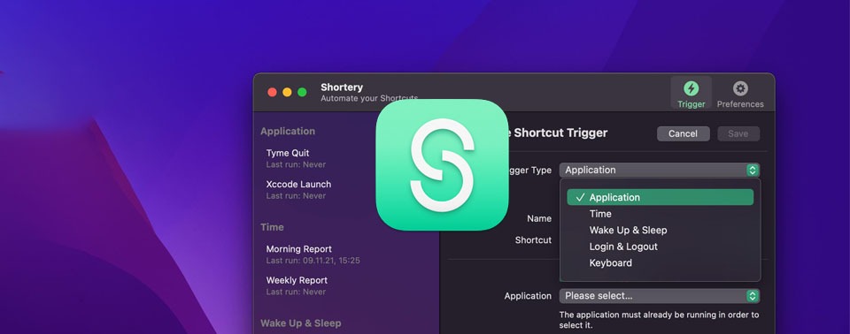 برنامه Shortery