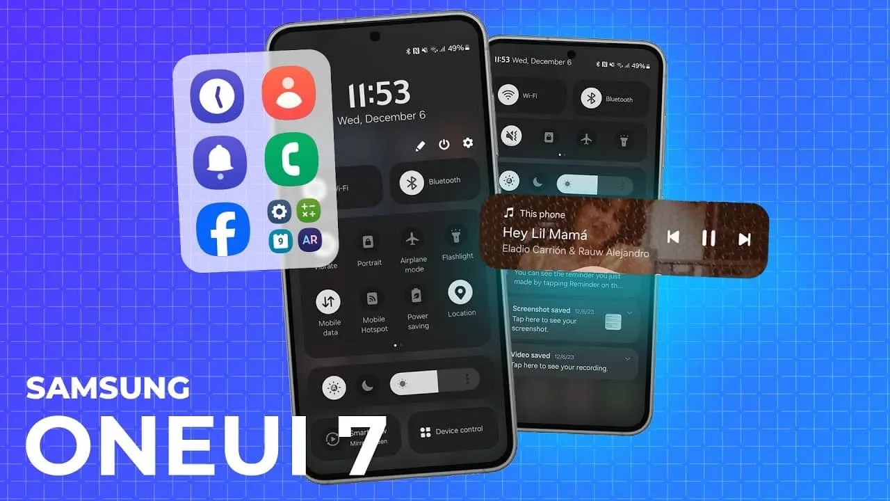 رابط کاربری One UI 7.0 سامسونگ
